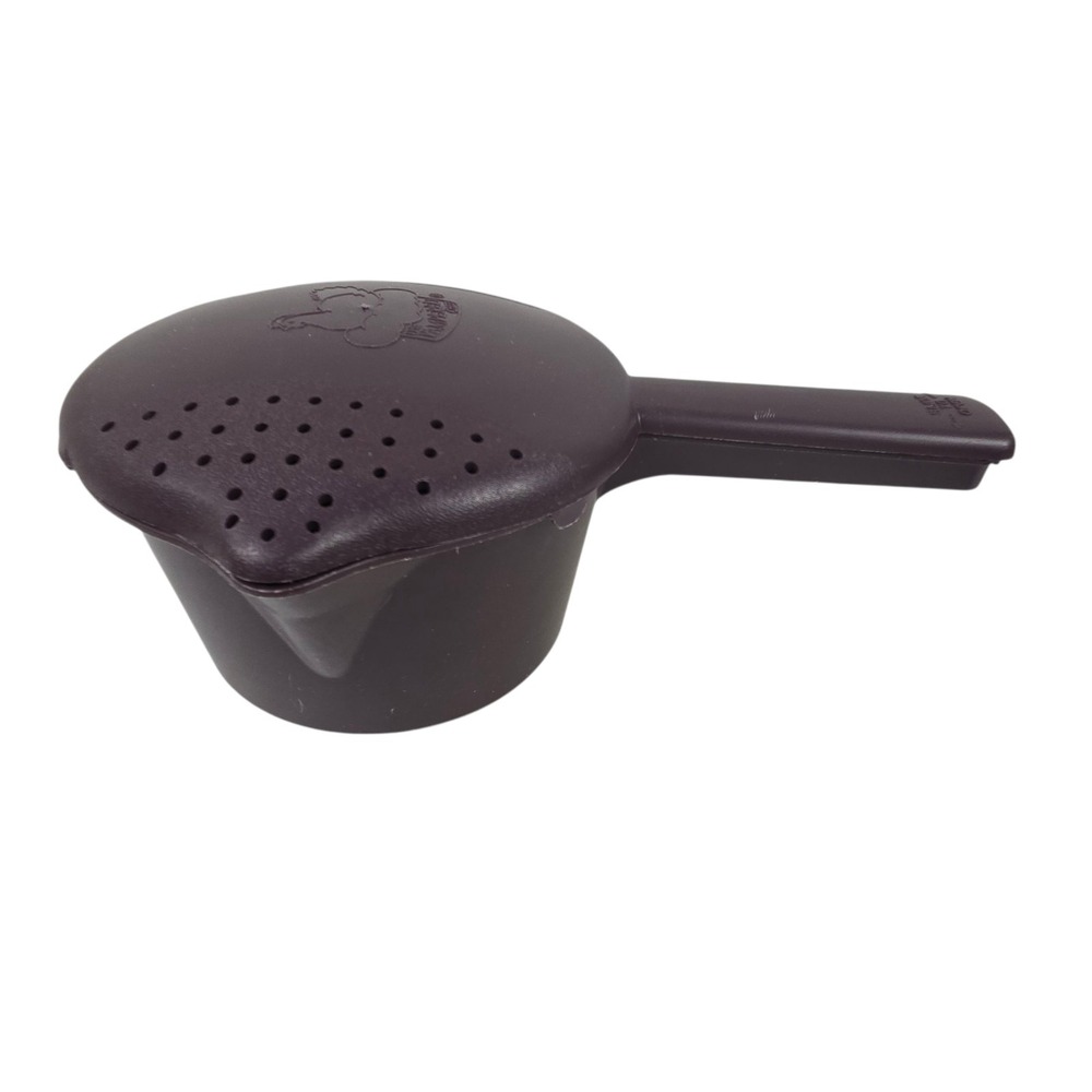 Vintage Pampered Chef Covered Micro Cooker #2775 Plum 4 cup 1 qt MADE IN USA